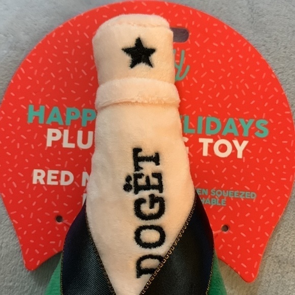 𝅺fuzzyard “Chompagne: Red Nose Rose” NWT - Picture 3 of 5